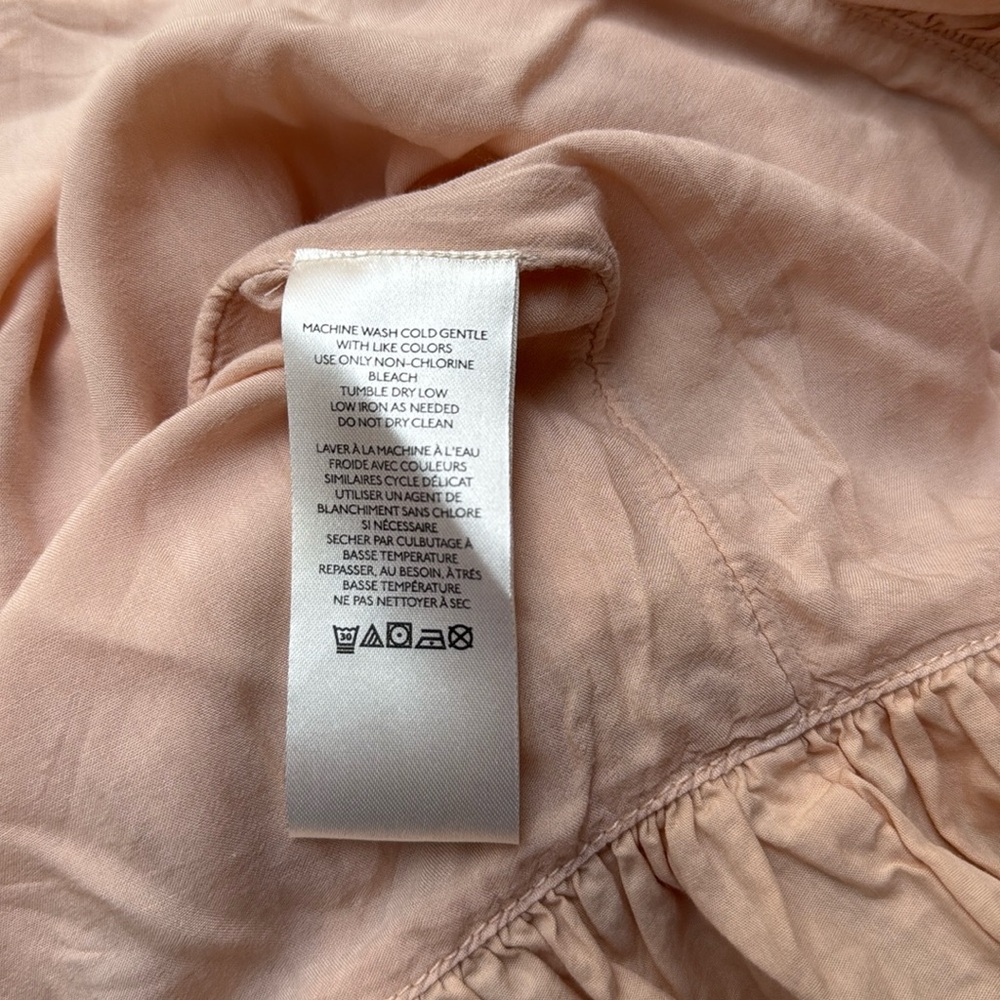 Free People Calla Lily Mixed Media Maxi Dress Pockets Drop Waist Bubble Skirt - Picture 14 of 16